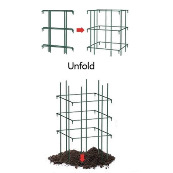 Image of Ferry-Morse 4-Piece Multi-Use Tomato Cage & Trellis Garden Plant Support
