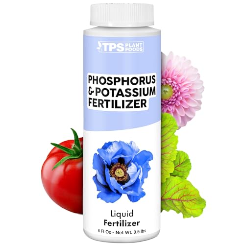 Phosphorus & Potassium Fertilizer Liquid Bloom Booster for Strong Roots Better Blooms & Improved Fruit Development 8 oz