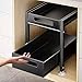 Kweetle Under Sink Organizer Large - Black, Under Bathroom Cabinet Organizer with Hooks Hanging Cup, Multi-Purpose Storage Shelf for Kitchen Bathroom