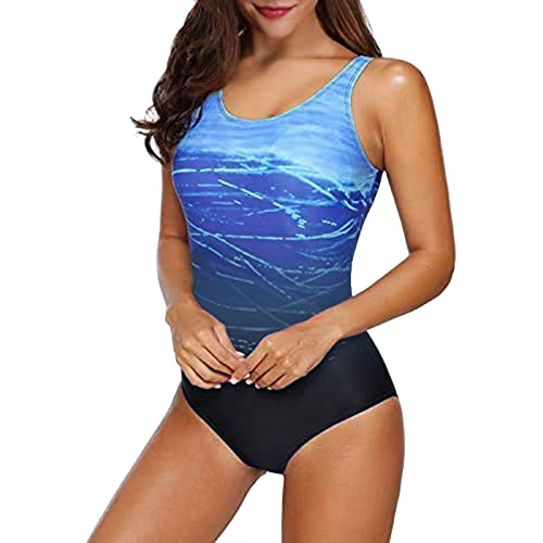 Monokini para Mujer con Control de Barriga y Lunares, Traje de baño Adelgazante, Talla Grande, Traje de baño con Control de Barriga para gordita, Traje de baño de una Pieza Volantes