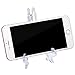 HESTYA Plastic Easels Plate Stands Holders Picture Easel Plastic Easel to Display Pictures or Other Items (5/ 6/ 7/ 8 Inches, Clear)