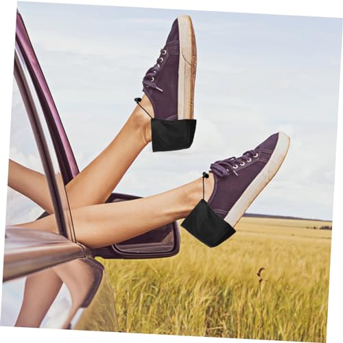 2Pcs Wear Resistant Shoe Heel Covers Brake Throttle Shoe Protectors for Car Driving Black Compatible with Flats and Wedges Easy to Use Heel Protection4