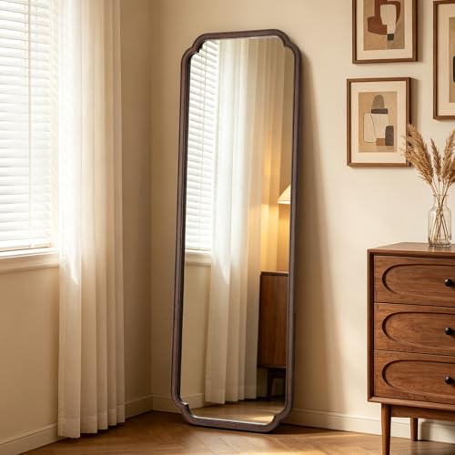 WallBeyond Full Length Mirror with Rustic Wooden Frame