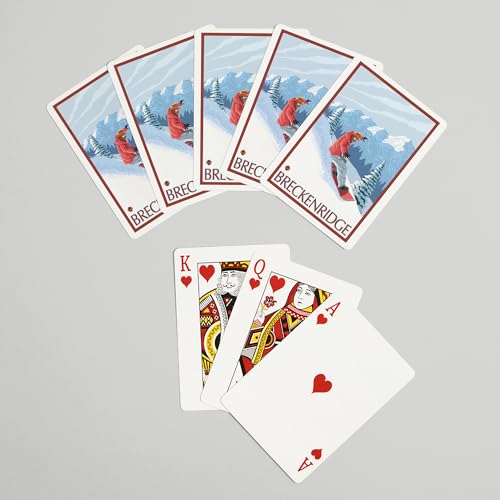Lantern Press Breckenridge, Colorado, Naipes Poker 52 miniatura 7