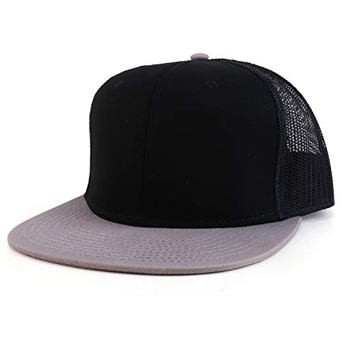 Image of Armycrew Oversize XXL Blank Flatbill Mesh Snapback Cap