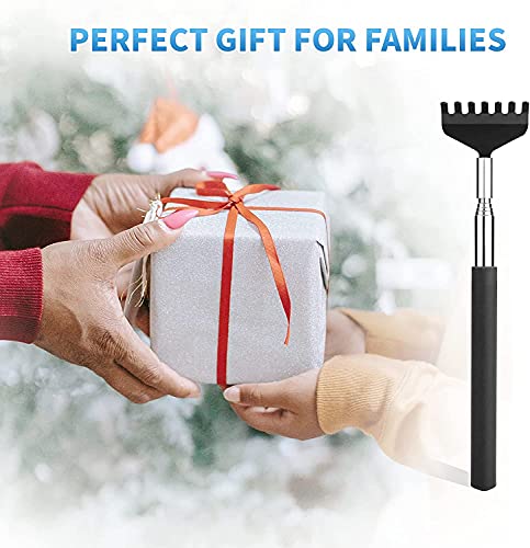 Image of Alexvyan Small Adjustable Portable Foldable Extendable Back Scratcher, Metal Stainless Steel Telescoping Itching Hand Stick Tool (Pack of 1 - Model1)