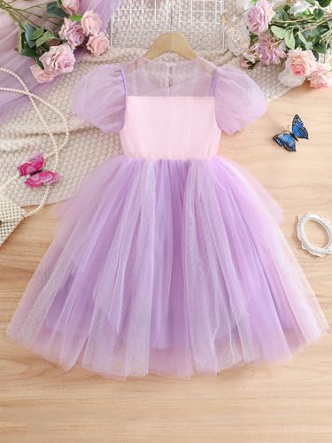 Vestido de Princesa para Niña 7 Años Color Púrpura miniatura 6
