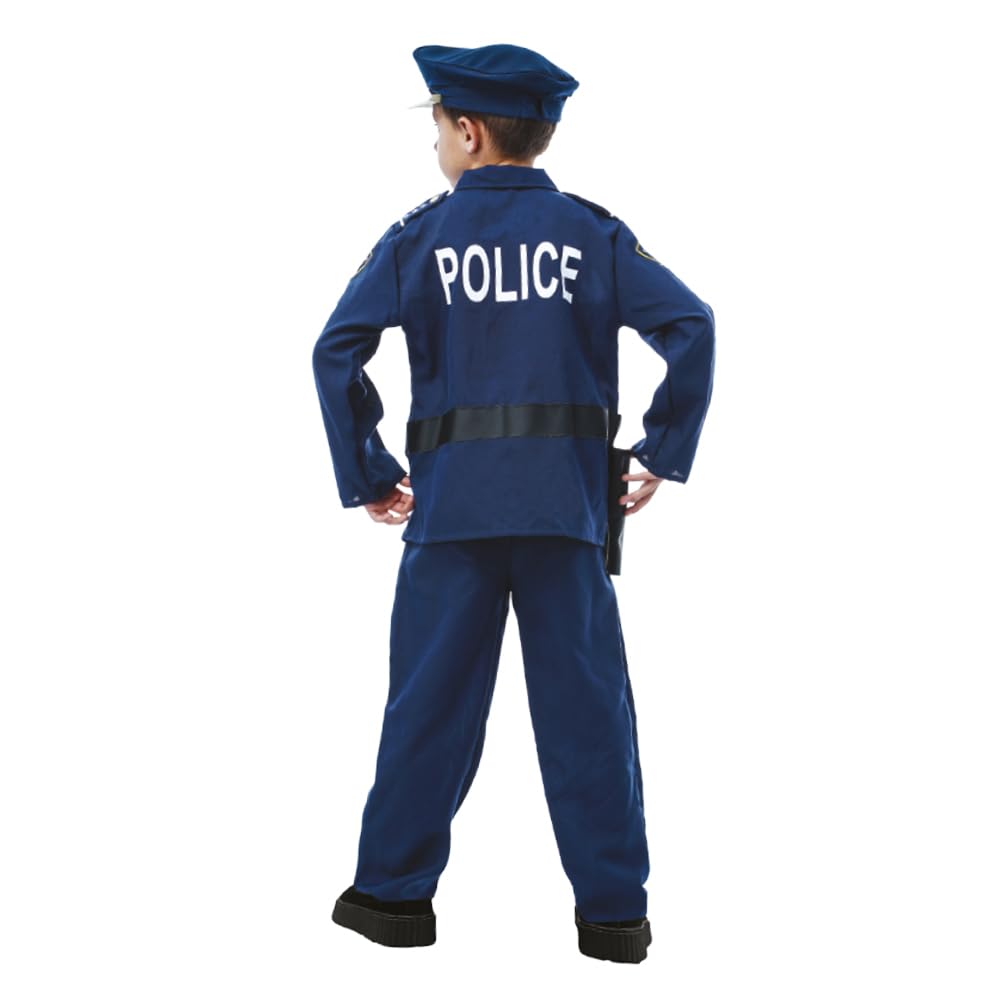 Chaks - Set costume da poliziotto, uniforme da poliziotto per bambini