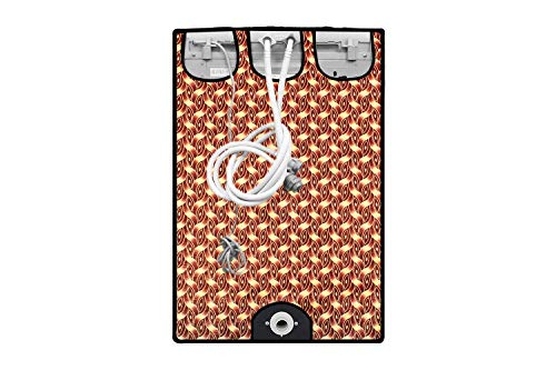 Image of Stylista Washing Machine Cover Compatible for LG 8 kg T9077NEDL1 Fully-Automatic Top Load Interlocked Ropes Pattern Brown