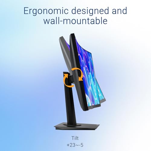 Image of ASUS 24 inch Curved Monitor, FHD 1080p, 180Hz Refresh Rate, VA Panel, 1ms MPRT, DCI-P3 90%, FreeSync, Extreme Low Motion Blur Sync, HDMI & DisplayPort, Eye Care, VESA Mountable for Office and Gaming