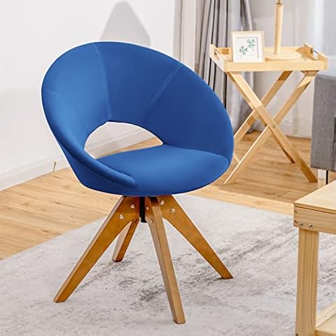 RELAX4LIFE 360° Swivel Velvet Accent Chair Cover