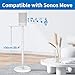 Heavy Duty Floor Speaker Stand for Sonos Move and Move 2 Speaker Stand for with Management Cable Clips Easy to Install, White.