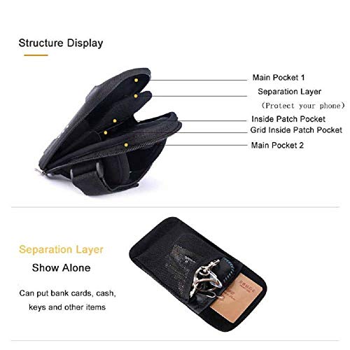 Brassard sport pour Samsung Galaxy A12 Nacho étanche noir à 2 compartiments - 7