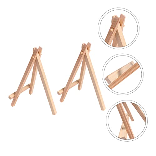 HOMSFOU 2 Peças Pequeno Cavalete Cavaletes Em Miniatura Mini Cavalete De Exibição Base Para Telefone