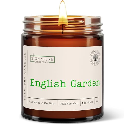 English Garden Floral Scented Candle, Many Scents to Choose from,...