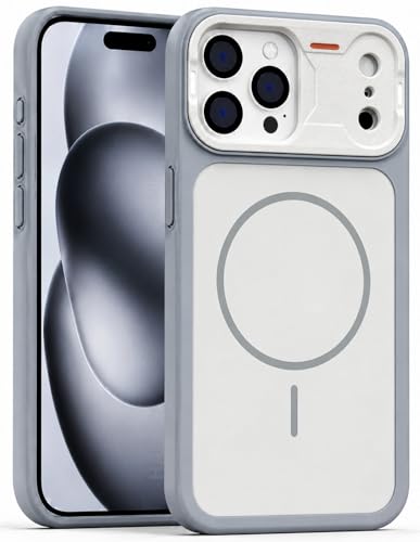 Image of Compatible for iPhone 13 Pro Case, Matte iPhone 13 Pro Back Cover, Shockproof Drop Protection, (Gray)