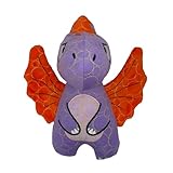 Bite Force - Durable & Strong Dog Toy Purple Dino with Squeaker, Kevlar-Reinforced for Aggressive chewers.