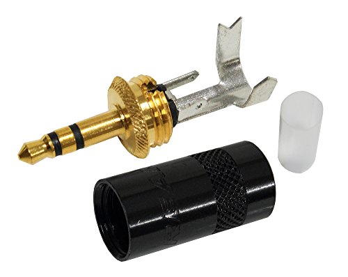 6 Foot - Quad Balanced Headphone Extension Cable Custom Made By Worlds Best Cables – Using Mogami 2893 Wire And Neutrik-Rean Nys231Bg-Ll Large-Diameter Male & Nys240Bg Female 3.5Mm Gold Trs Plugs #TOP6