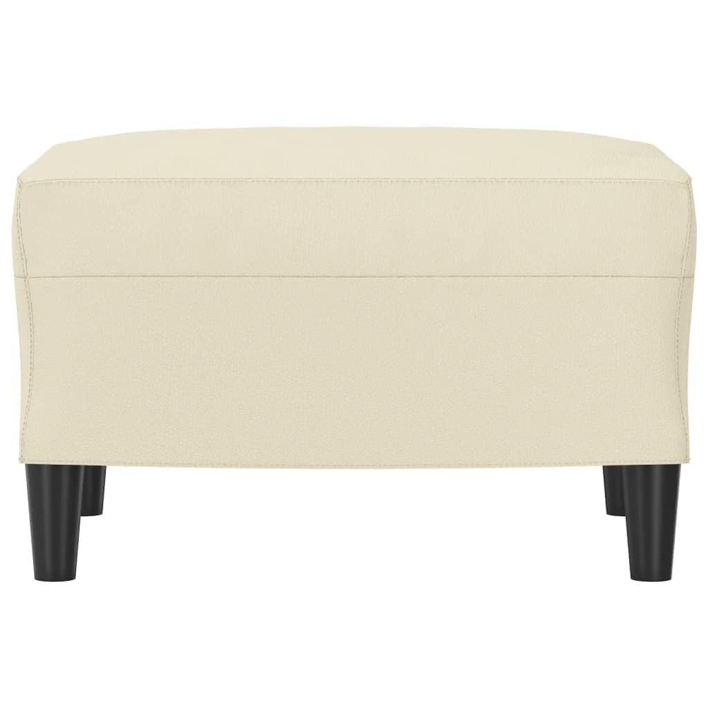 pouffe contenitore,pouf contenitore rotondo,pouf,Poggiapiedi Crema 60x50x41 cm in SimilpelleGeeignet für Wohnzimmer, Schlafzimmer, Bad