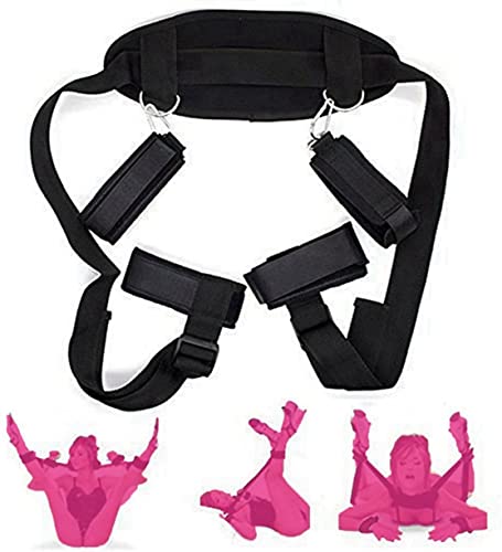 Generic Adult Sex Toys Fuzzy Handcuffs Collars Sex Slavery Couples Adult Sex Games Bondage Equipment Sex Supplies Handcuffs Porn Sex Restraint for Woman Sweater sgq1, Black