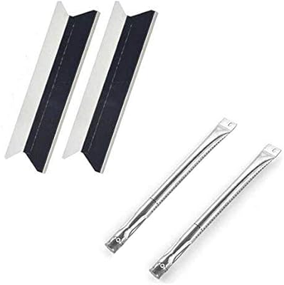 Repair Kit for BBQTEK, Tera Gear GSF2616AC, GSF2616AC, GSF2616AC, GSF2616AC-3, 13013019, Gas Grill Includes 2 Stainless Steel Burners and 2 Stainless Heat Plates