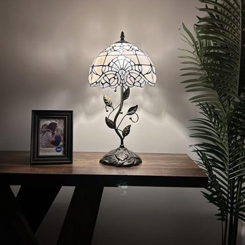 Lámpara de Mesa de Vidrio Templado Estilo Barroco 20" H miniatura 2