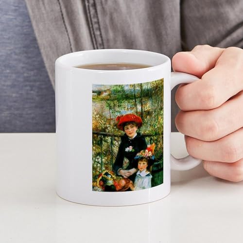 Taza de cerámica Renoir Two Sisters 11 oz miniatura 5