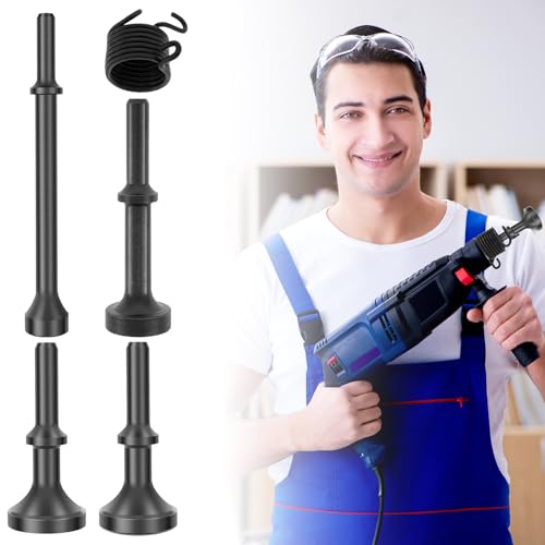 5 Pcs Air Hammer Bits Set, Pneumatic Chisel Bits, Metal Air Hammer Bits, Easy to Use Accurately Positioned Air Hammer Bits, Easy to Carry Move Air Hammer Bits, Flexible to Use Suitable for Riveting