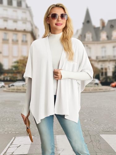 Cutebird Women's Shawls and Cardigan Open Front Poncho Cape Autumn and winter all-match Wraps4