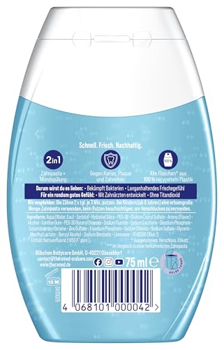 THERAMED 2in1 Original-Frisch, reinigt wie Zahnpasta + erfrischend wie Mundspülung, 75 ml