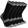 Wamicu 5 Paires Chaussettes Chaudes Hiver Homme, Thermiques Randonnée Épaisses en Éponge, Chaussettes de Sport d'extérieur pour Homme Taille 39-45