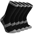 Wamicu 5 Paires Chaussettes Chaudes Hiver Homme, Thermiques Randonnée Épaisses en Éponge, Chaussettes de Sport d'extérieur pour Homme Taille 39-45