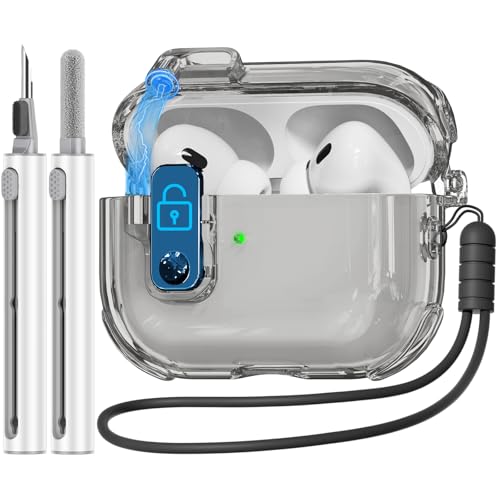 AirPods Pro 2/1P[XJo[ N[i[Lbgt \tgTPUNAP[X SbNt |bvAbvWfUC iPod Pro[dP[X(USB-C) (2023/2022/2019)p - ubN