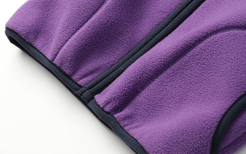 Image of LittleSpring Boys Girls Polar Fleece Jackets Fur Lined Zip Up Warm Winter Coat