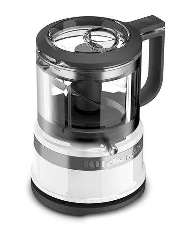 KITCHENAID 5KFC3516EWH Mini PROCESADOR DE Alimentos, 240 W, 0.83 litros, 1 Decibelios, Acryl, 2 Velocidades, Blanco