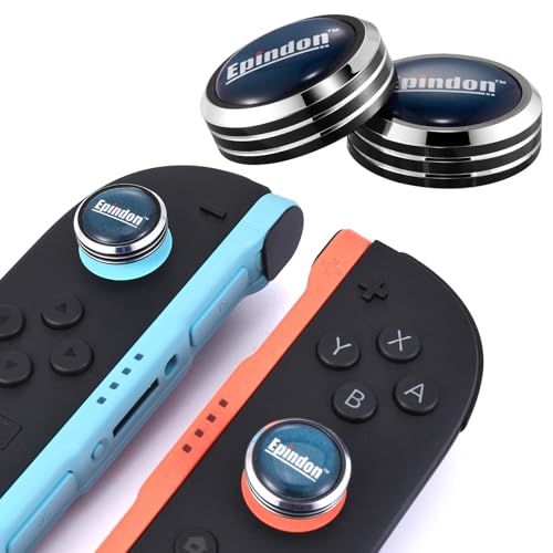 Epindon Nintendo Switch 2 Joy-Con 2専用フリーク アシストキャップ スティックカバー アナログスティック サムスティック ジョイスティック ボタン キャップ 親指グリップ ネイビブルー