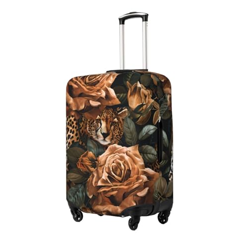 Flowers Print Travel Luggage Cover Elastic Baggage Protector For Men Women Fits 22-24 Inch Luggage Suitcase Covers2