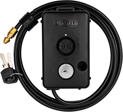 Decibel 6ft Cable Lock with 100dB Alarm, Theft Deterrent for Outdoor Gear, Tools, Kayaks...