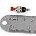 10x Mini Momentary Push Button Horn Switches OFF (on) for Model Railway Hobby - Highly Effective Momentary Off (On) Switch - Chassis Mounting - Red Color - - as described, Red