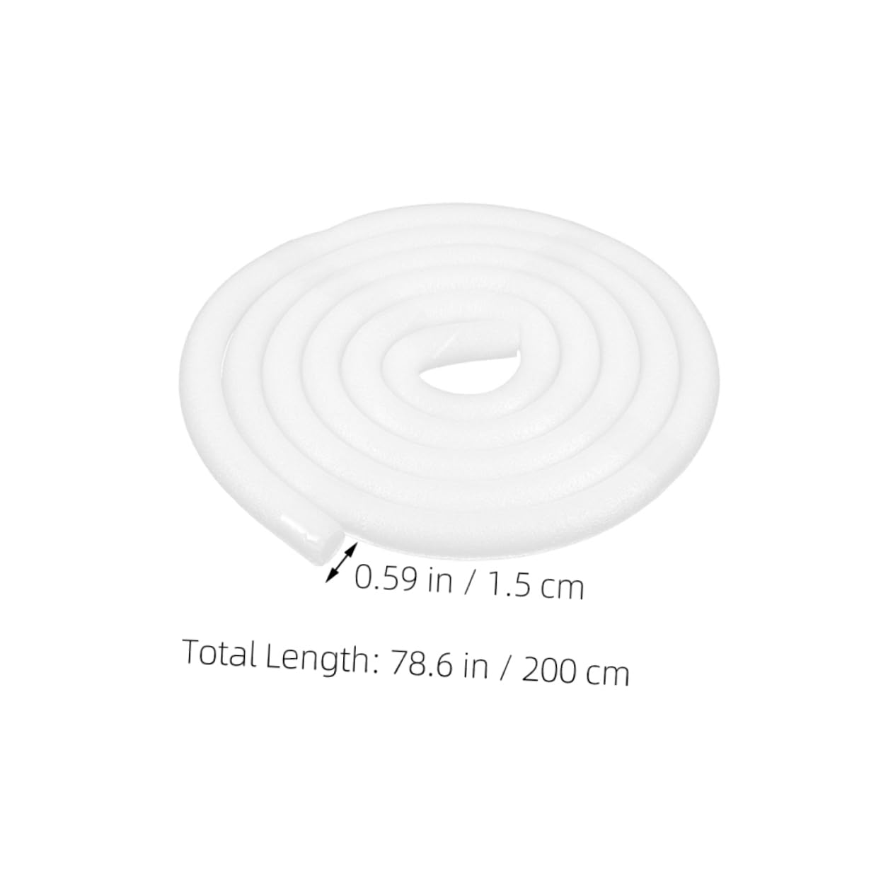 Hemoton 2m Foam Seal Strip Kit Foam Tubing Strip for Sofa Cover Weatherproof Stripping Seal Antislip Design Easy Install for Living Room Furniture