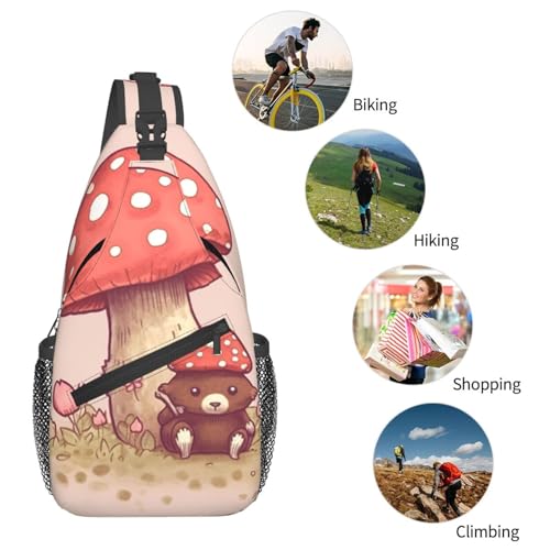 Bolso pequeño tipo sling para pecho unisex miniatura 6