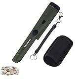 [page_title]-SUGERYY Tragbar Metallsuchgerät,Metall PinPointer IP66 Wasserdichter mit eingebautem LED Indicator/Alarm Licht/ 360° Scan/Holster für Goldmünze Hunt, Relikte, Schmuck