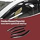 HEROFFIX 1 Set Fensterabweiser für Lexus RX350 RX450h 2010-2015 Seitliche Fensterabweiser Schwarz