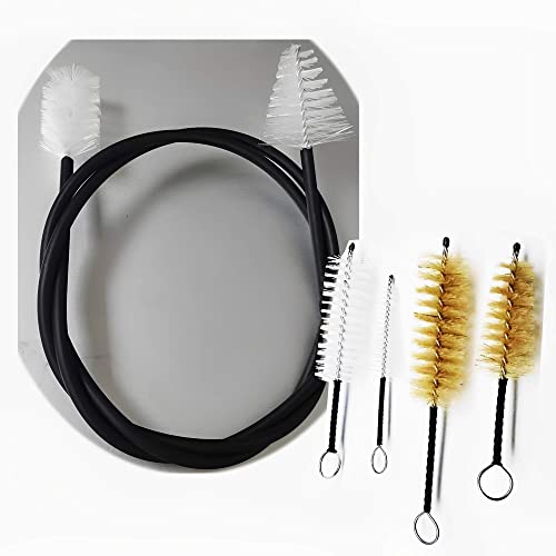 Trompette Enfants,Trompette,Trompette Enfant,Trompette Tracteur Pour Trompette/cor D'Harmonie,5 Brosses De Nettoyage Kit Brosse De Nettoyage Spirale 110 cm, DiamèTre 22 mm Cover