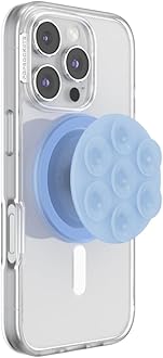 - Suck-Up™ Suction Grip & Stand, 3-in-1 MagSafe Phone Mount for iPhone, Strong Hold on Mirrors & Glass, Swappable Top, Portable & Reusable - Frost
