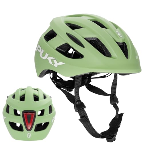 PUKY Casco da bicicletta per bambini, 48-55 cm, peso leggero,