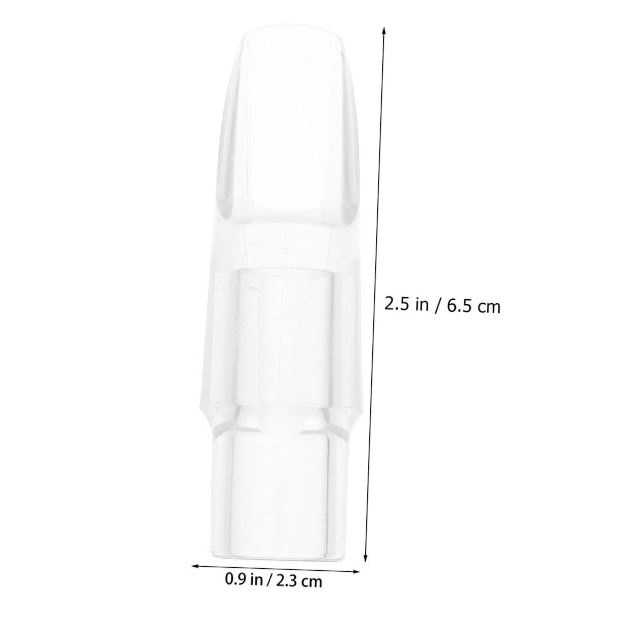 Kisangel Durable Soprano Saxophone Head Transparent Accessory for Beginners and Pros Easy Blowing Design with Rich Tone for Student Practice and Decoration