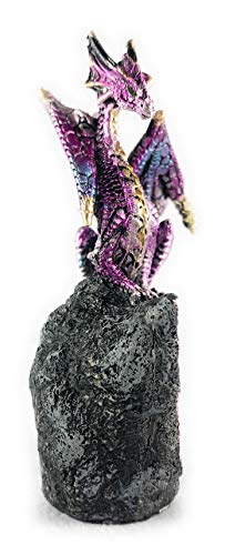 Estatua de Dragón Fantasy 5.5 in Púrpura miniatura 2