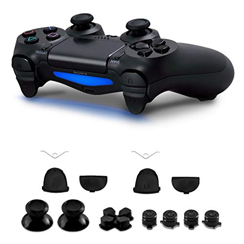 Preisvergleich Produktbild kwmobile Playstation 4 Controller (1. Gen) Ersatztasten - mit Schultertasten - Aluminium Ersatz Tasten für Playstation 4 Controller (1. Gen)