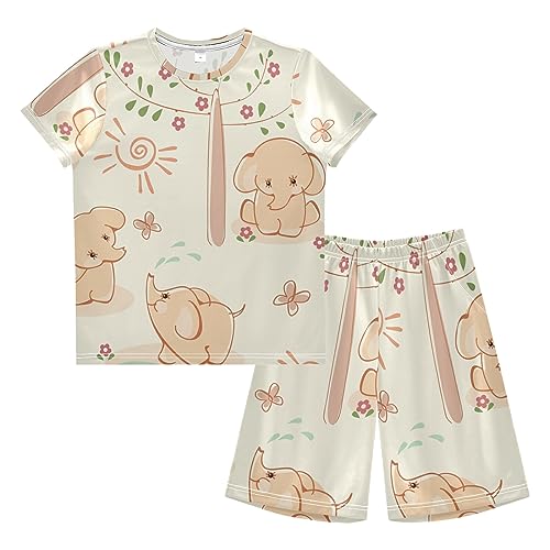 Vnurnrn Fondo De Pantalla De Elefantes Lindos Bañador Niño Bañador Shorts Camisetas Deportivas y Shorts para Niñas Playa Niños